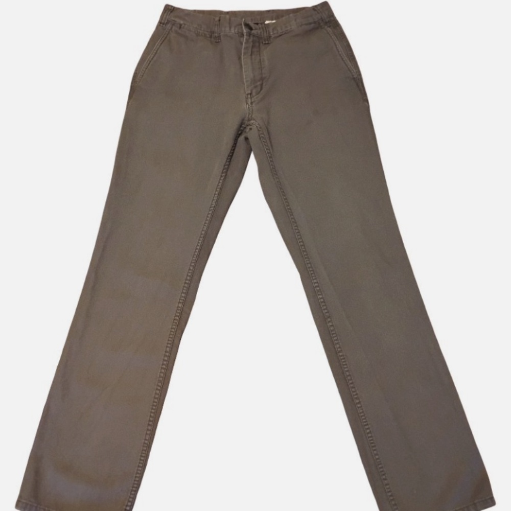 Patagonia Mens Pants 30x30 Gray Organic Cotton Canvas Worn Wear Outdoor Faded